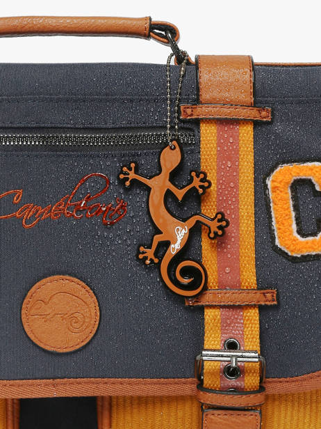 Satchel For Kids 3 Compartments Cameleon Blue vintage urban CA41 other view 6