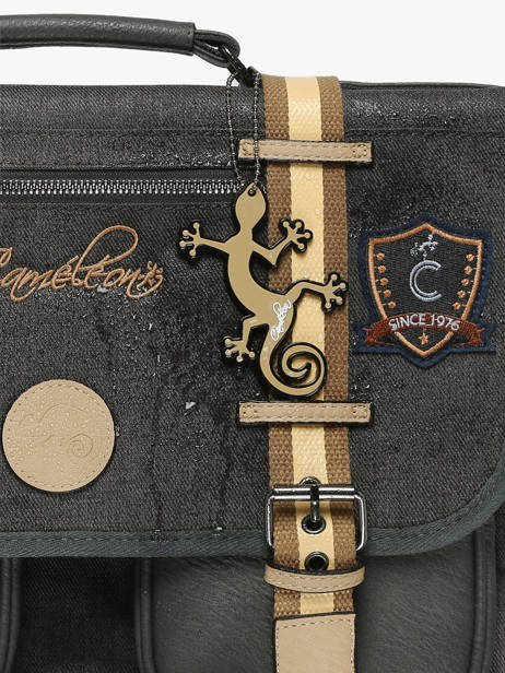 2-compartment Backpack Cameleon Gray vintage urban SO40 other view 6