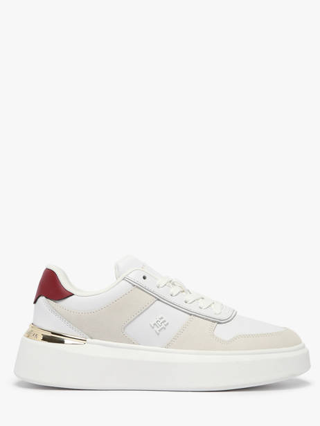 Sneakers In Leather Tommy hilfiger White women 8632YBS
