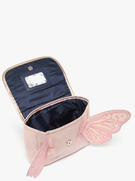 1 Compartment Satchel Caramel et cie Pink family FA other view 2