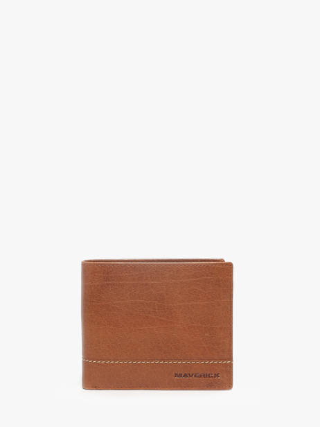 Checkholder With Card Holder Rough Gear Leather Maverick Brown rough gear MAVRG005