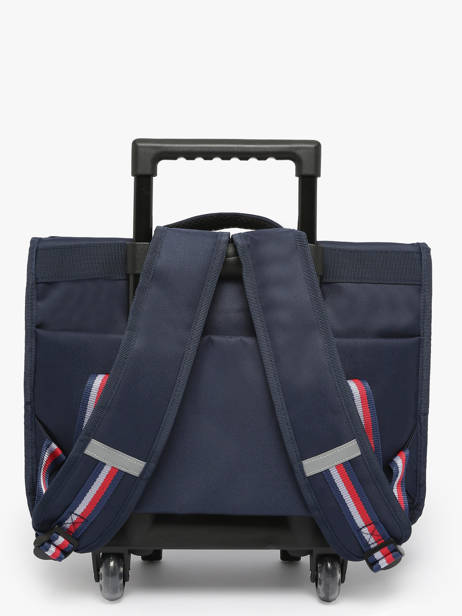 2-compartment Wheeled Satchel Federat. france football Blue fff 25BX203A other view 4