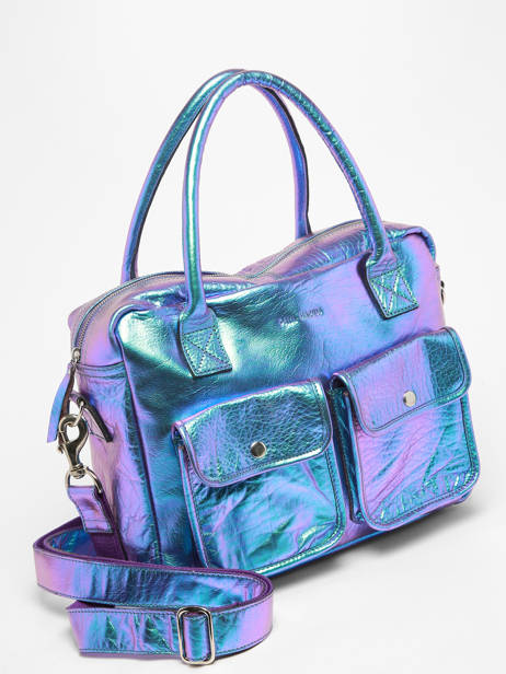 A4 Size Satchel Paul marius Blue scarabee DANDYSCA other view 2