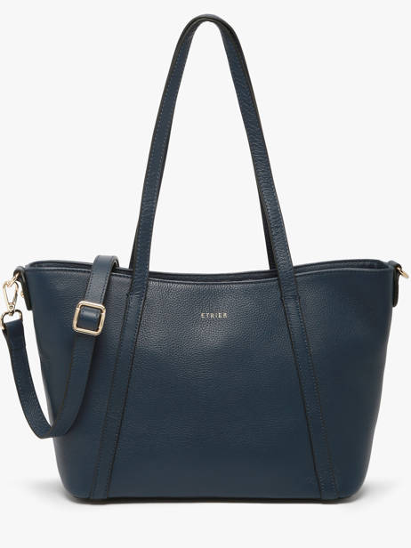 Small Leather Tradition Shoulder Bag Etrier Blue tradition ETRA060S