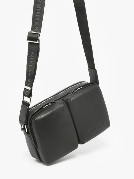 Leather José Reporter Bag Arthur & aston Black thomas 3 other view 2