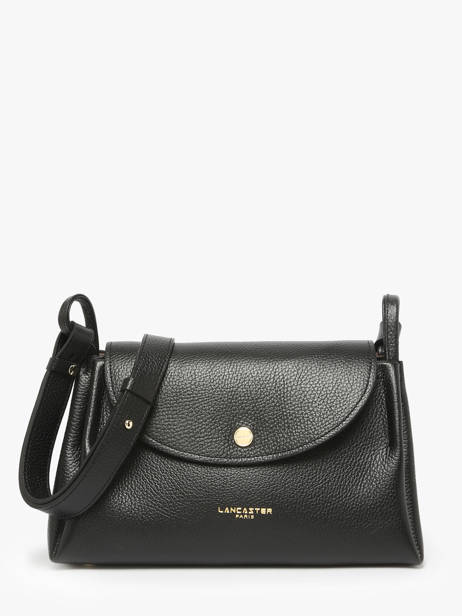 Shoulder Bag Accordeon Double Leather Lancaster Black accordeon double 89