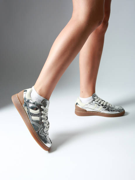 Sneakers Goal In Leather Coolway Silver women 7683172 other view 1