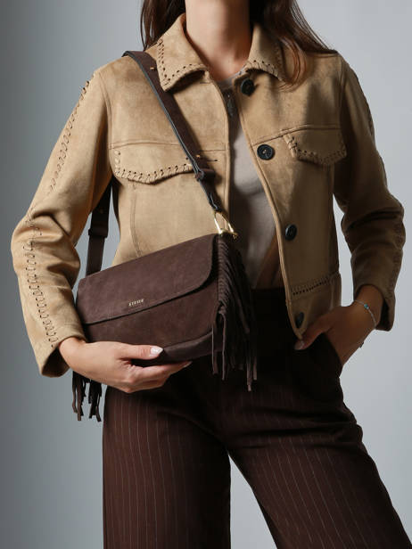 Shoulder Bag Country Leather Etrier Brown country ECOU145M other view 1