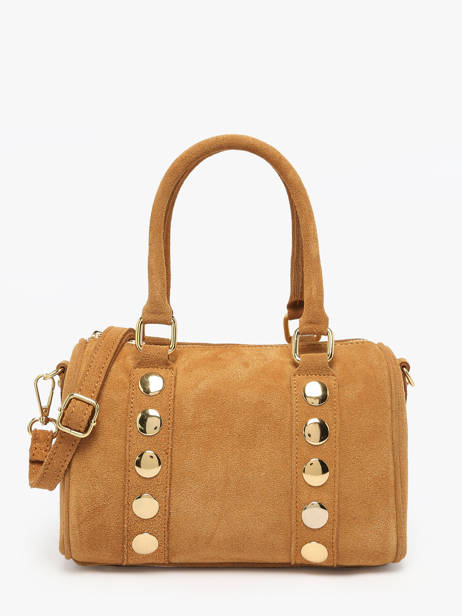 Sac à Main Velvet Cuir Milano Marron velvet VE25066