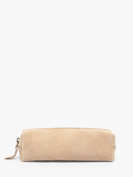 Pouch Velvet Leather Milano Beige velvet VE22116