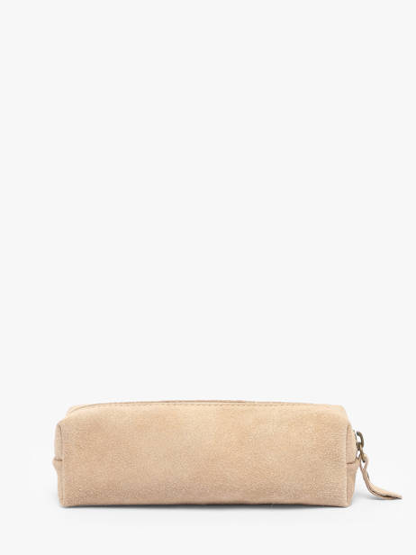 Pouch Velvet Leather Milano Beige velvet VE22116 other view 2