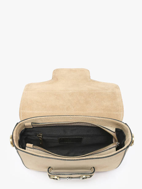Shoulder Bag Velvet Leather Milano Beige velvet VE260611 other view 3