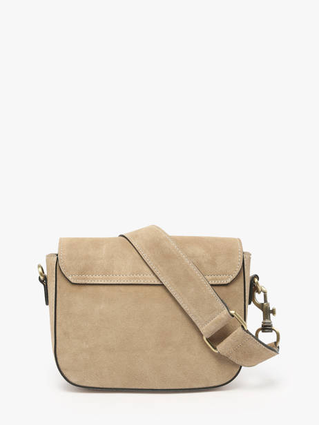 Shoulder Bag Velvet Leather Milano Beige velvet VE260611 other view 4