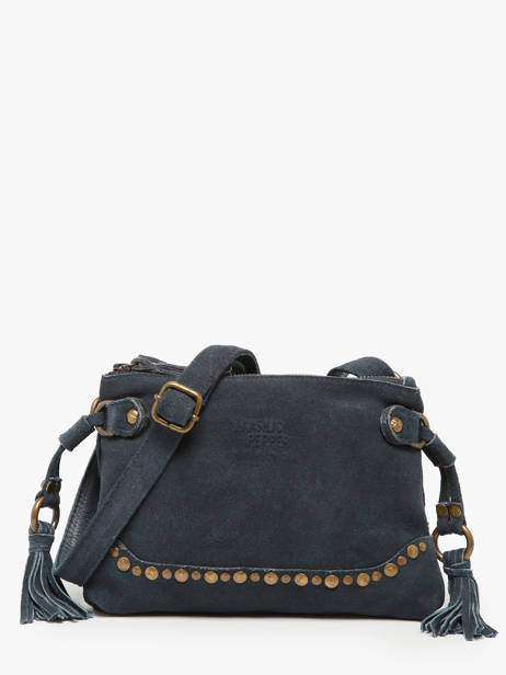 Sac Bandoulière Houston Cuir Basilic pepper Bleu houston BHOU82
