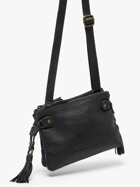 Sac Bandoulière Cow Cuir Basilic pepper Noir cow BCOW82 vue secondaire 2