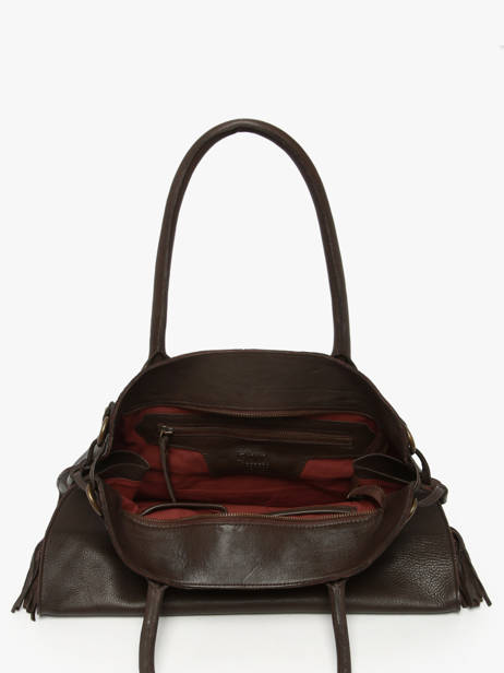 Shoulder Bag Cow Leather Basilic pepper Brown cow BCOW84 other view 3