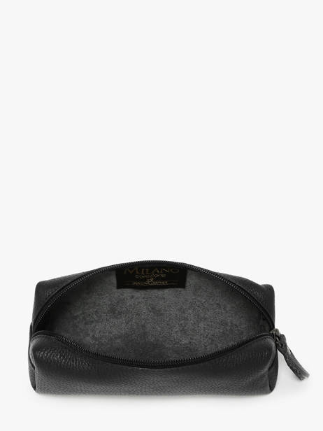 Pouch Leather Milano Black caviar CA22116 other view 1