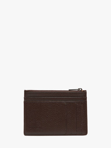 Leather Madras Cardholder Etrier Brown madras EMAD5004 other view 2