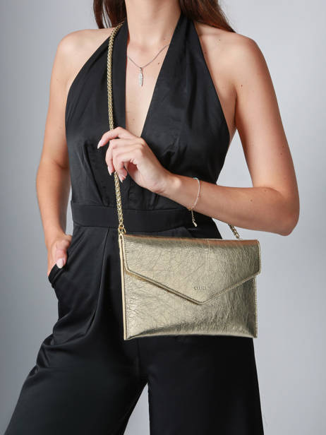 Pochette De Soirée L Paddock Cuir Etrier Or paddock EPAD075L vue secondaire 1