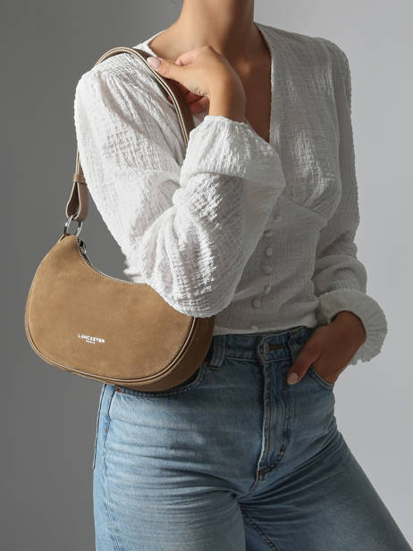 Shoulder Bag Suede Leather Lancaster Beige suede 81 other view 1