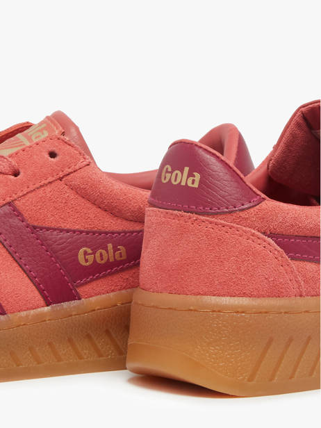 Sneakers Grandslam In Leather Gola Red women CLA589 other view 3
