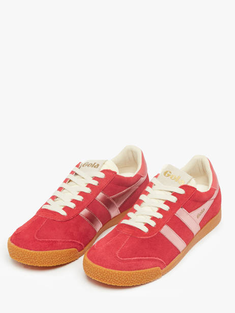 Sneakers Elan Glitz In Leather Gola Red women CLB790 other view 2