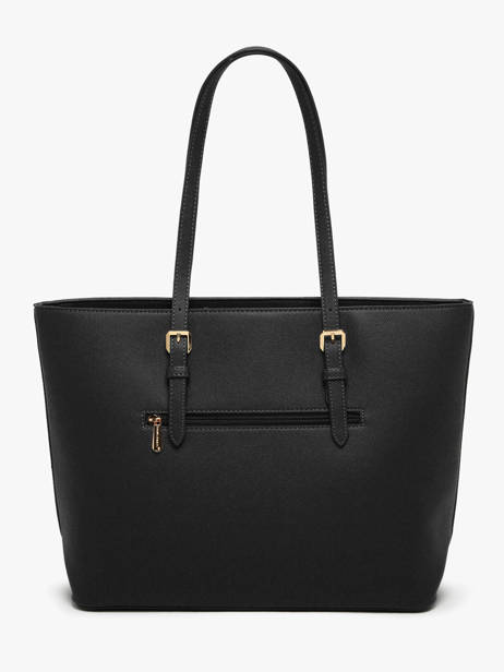 Sac Porté épaule A4 Saffiano David jones Noir saffiano 3 vue secondaire 4