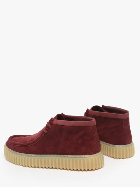 Ankle Derby Shoes Torhill In Leather Clarks Red men 26183423 other view 3