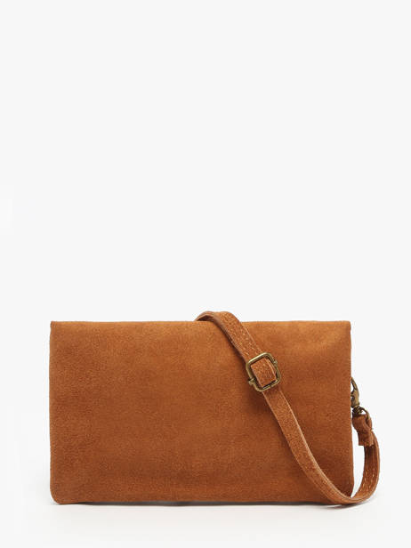 Shoulder Bag Velvet Leather Milano Brown velvet VE23067 other view 4