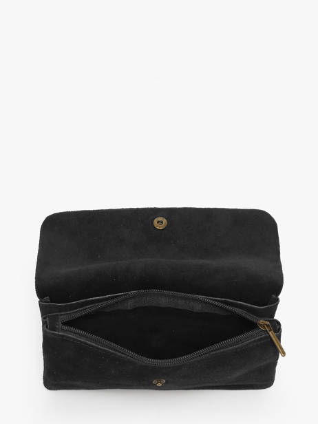 Shoulder Bag Velvet Leather Milano Black velvet VE23067 other view 3