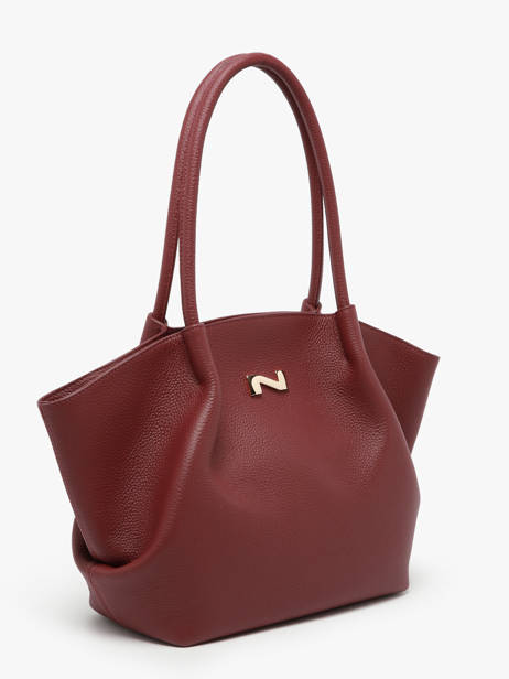 Leather Galatée Shoulder Bag Nathan baume Red nymphea 3 other view 2