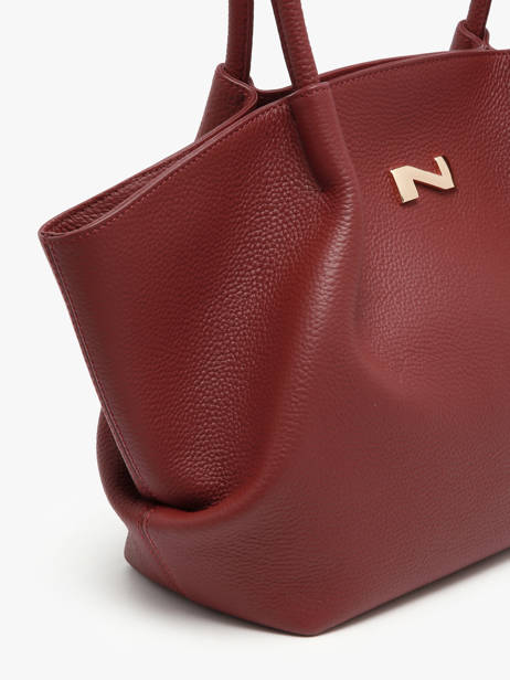 Leather Galatée Shoulder Bag Nathan baume Red nymphea 3 other view 3