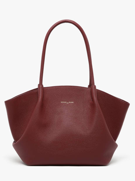 Leather Galatée Shoulder Bag Nathan baume Red nymphea 3 other view 5