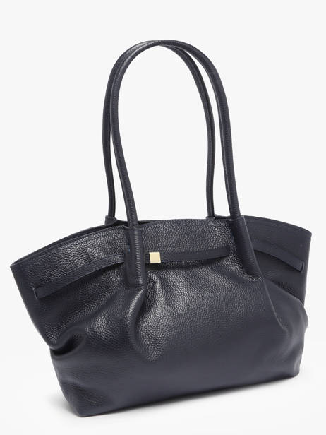 Sac Porté épaule Caviar Cuir Milano Bleu caviar CA25062 vue secondaire 2