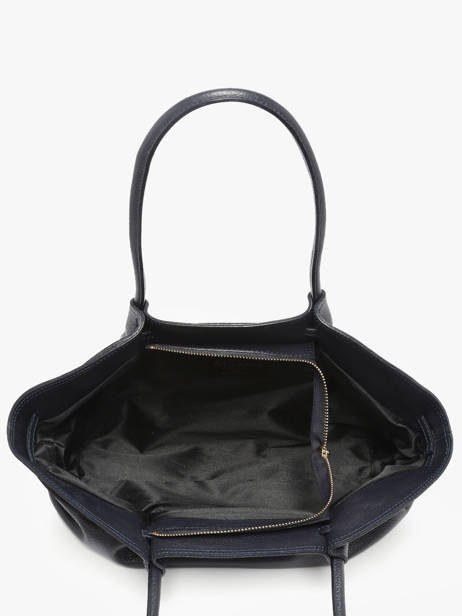 Sac Porté épaule Caviar Cuir Milano Bleu caviar CA25062 vue secondaire 3