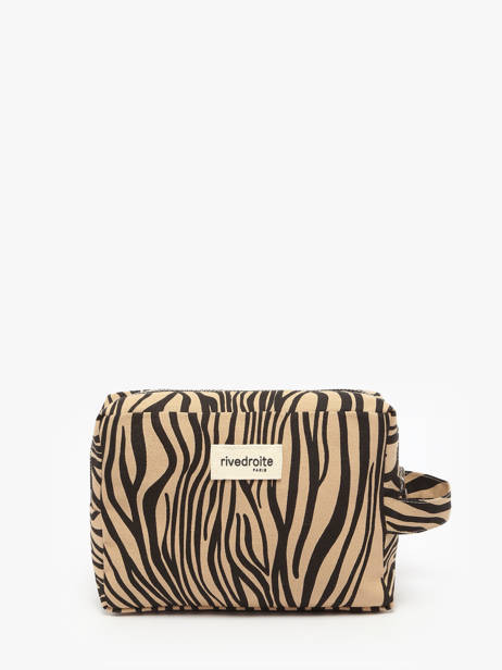 Recycled Cotton Tournelles Xl Zipped Pouch Rivedroite Blue wild tribe TOURXWIL