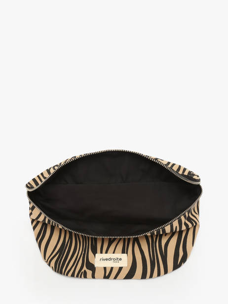 Recycled Coton Custine Belt Bag Rivedroite Blue wild tribe CUSTIWIL other view 3