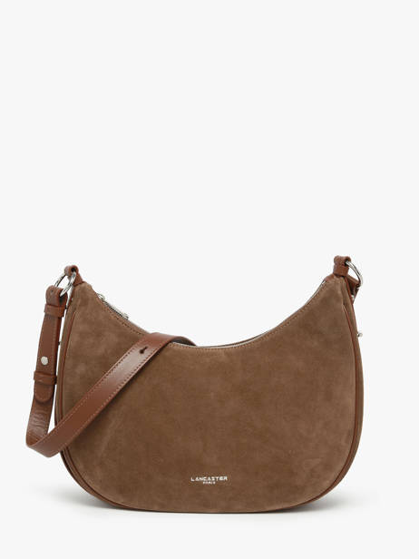 Shoulder Bag Suede Leather Lancaster Brown suede 82