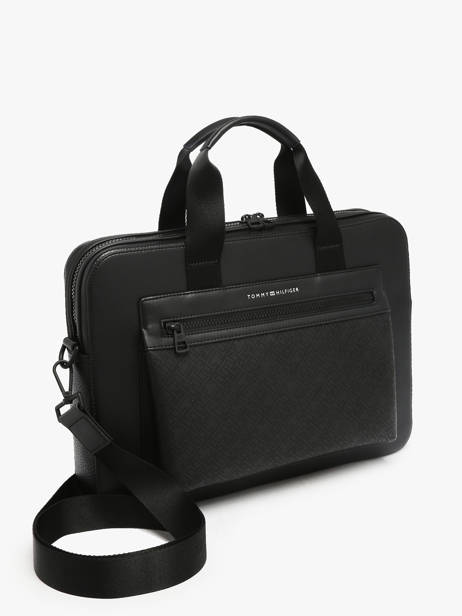 Business Bag Tommy hilfiger Black monogram AM13835 other view 2