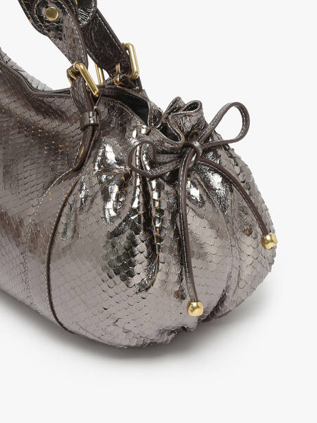 Shoulder Bag Serpent Leather Gerard darel Gray serpent DCS01472 other view 5