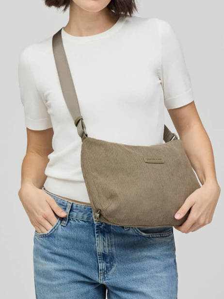 Sac Bandoulière Skara Small Cord Kapten and son Vert cord SC vue secondaire 1