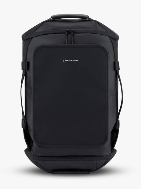 Lisbon Duffle Backpack Small Kapten and son Black backpack LISBONDU