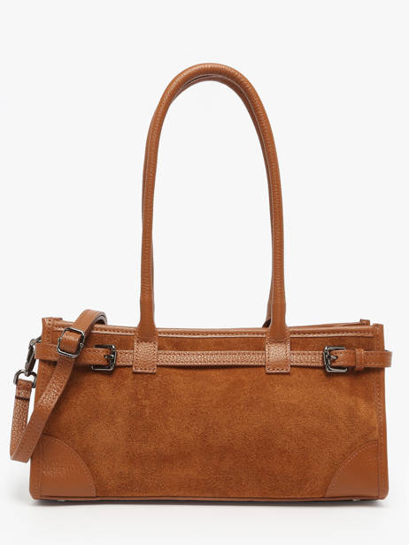 Shoulder Bag Velvet Caviar Leather Milano Brown velvet caviar VC25062