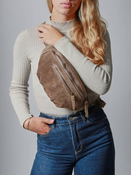 Belt Bag Milano Brown velvet VE24119 other view 1