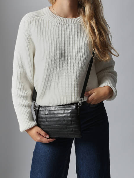 Sac Bandoulière Heritage Cuir Biba Noir heritage LEB16L vue secondaire 1