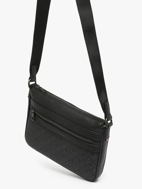 Crossbody Bag Tommy hilfiger Black monogram AM13577 other view 2