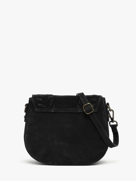 Shoulder Bag Velvet Leather Milano Black velvet VE25062 other view 4