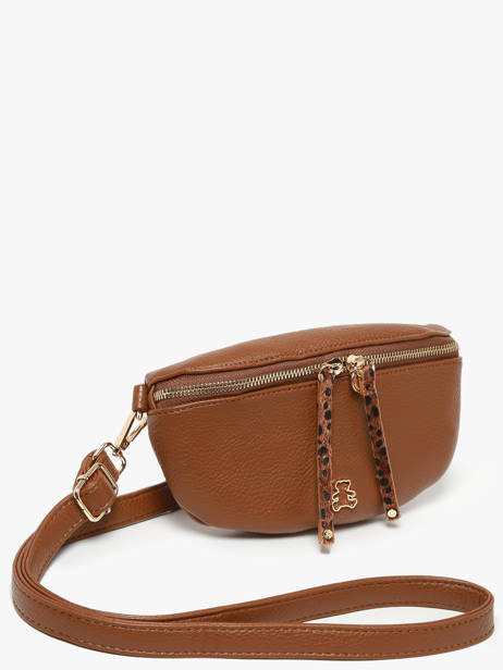 Belt Bag Lulu castagnette Brown zip ZINH other view 2