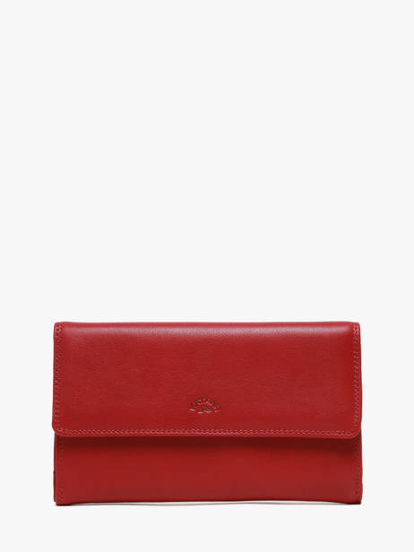 Porte-monnaie Cuir Katana Rouge marina 753080