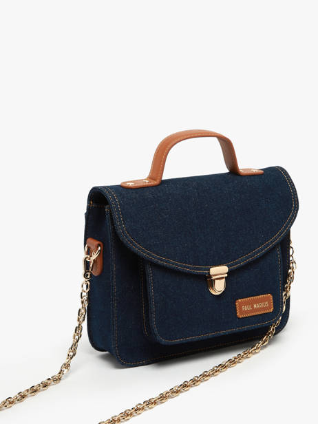 Sac Bandoulière Melle George Denim Brut Paul marius Bleu denim brut GEOR2DEB vue secondaire 2